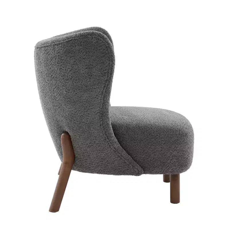 Christopher Knight Home Aurora Accent Chair with Curved Back and Birch Wood Legs