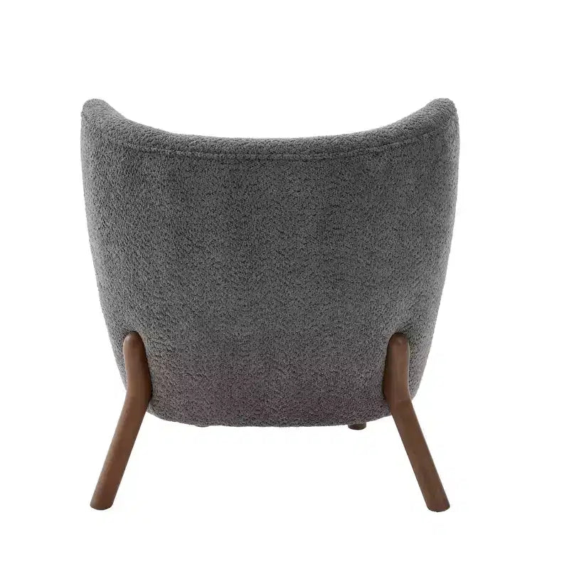 Christopher Knight Home Aurora Accent Chair with Curved Back and Birch Wood Legs