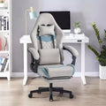 BALHAM TRADE-Computer Chair with Adjustable Lumbar Support Headrest Footrest Big and Tall Linkage Armrest