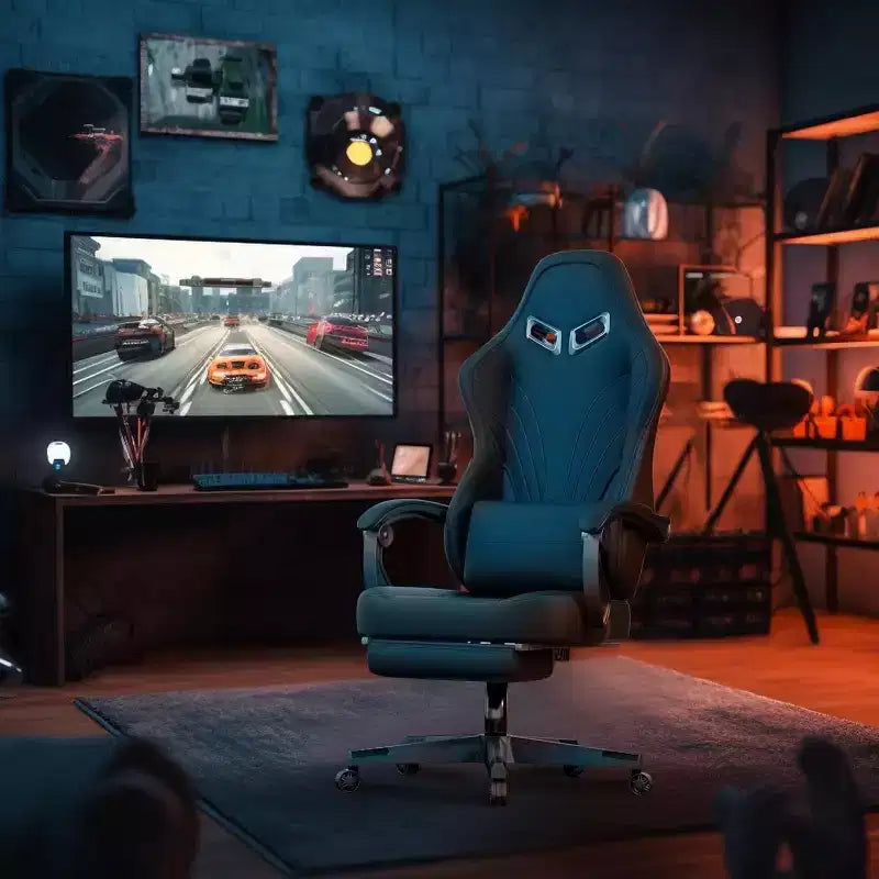 BALHAM TRADE-Gaming Chair with Lumbar Support Fabric Computer Chair Capacity 360 Swivel Adjustable Gamer Chair