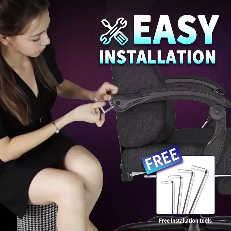 BALHAM TRADE-Gaming Chair with Lumbar Support Fabric Computer Chair Capacity 360 Swivel Adjustable Gamer Chair