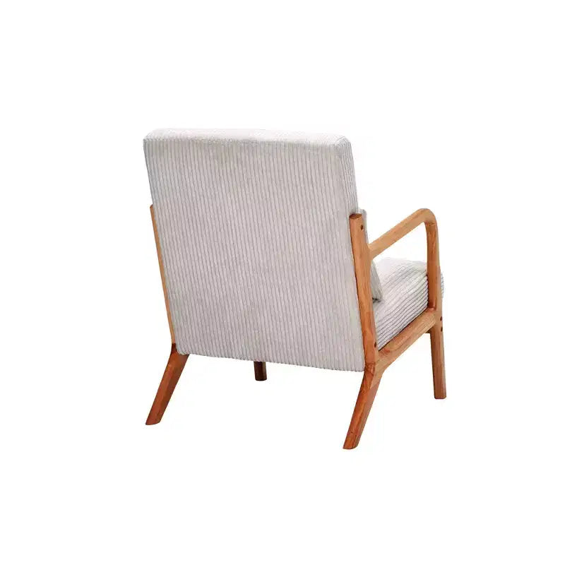 Mid-Century Modern Accent Chair Arm Chair Living Room Chairs with Pillow Upholstered Reading Chair with Solid Wood Frame & Living Room Bedroom Balcony