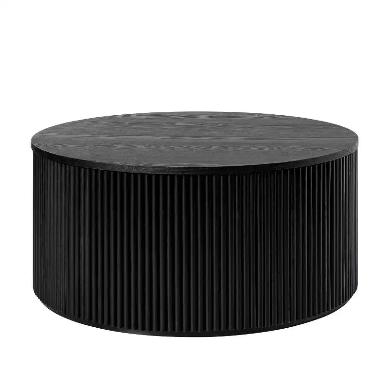 Helena Modern 35.4 Round Coffee Table with Storage|HULALA HOME