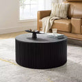 Helena Modern 35.4 Round Coffee Table with Storage|HULALA HOME