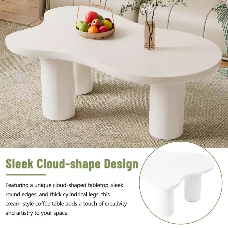 GDFStudio Jackson Cloud Coffee Table with Sturdy Legs