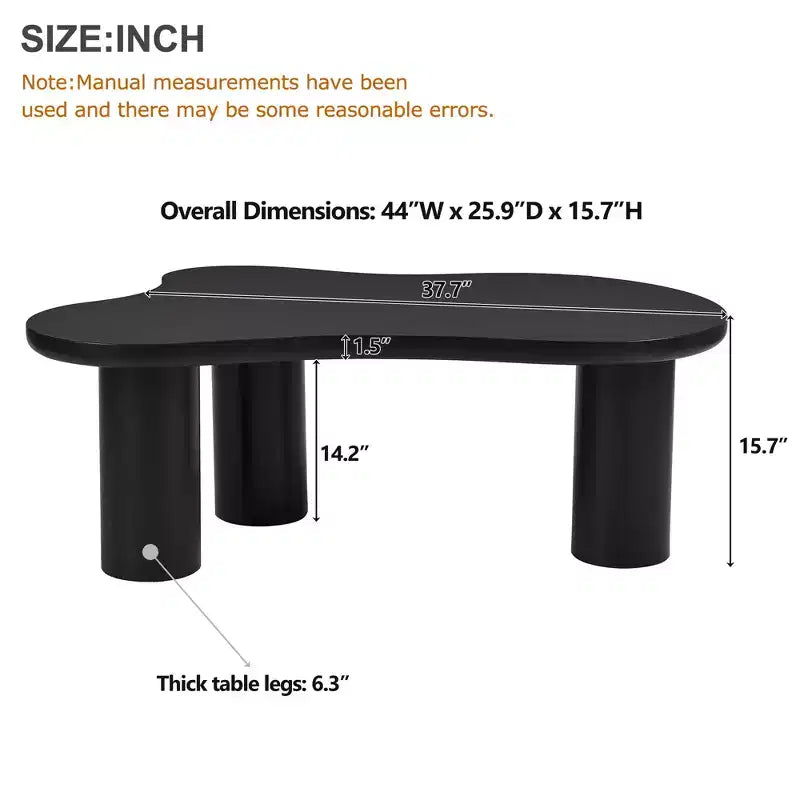 GDFStudio Jackson Cloud Coffee Table with Sturdy Legs
