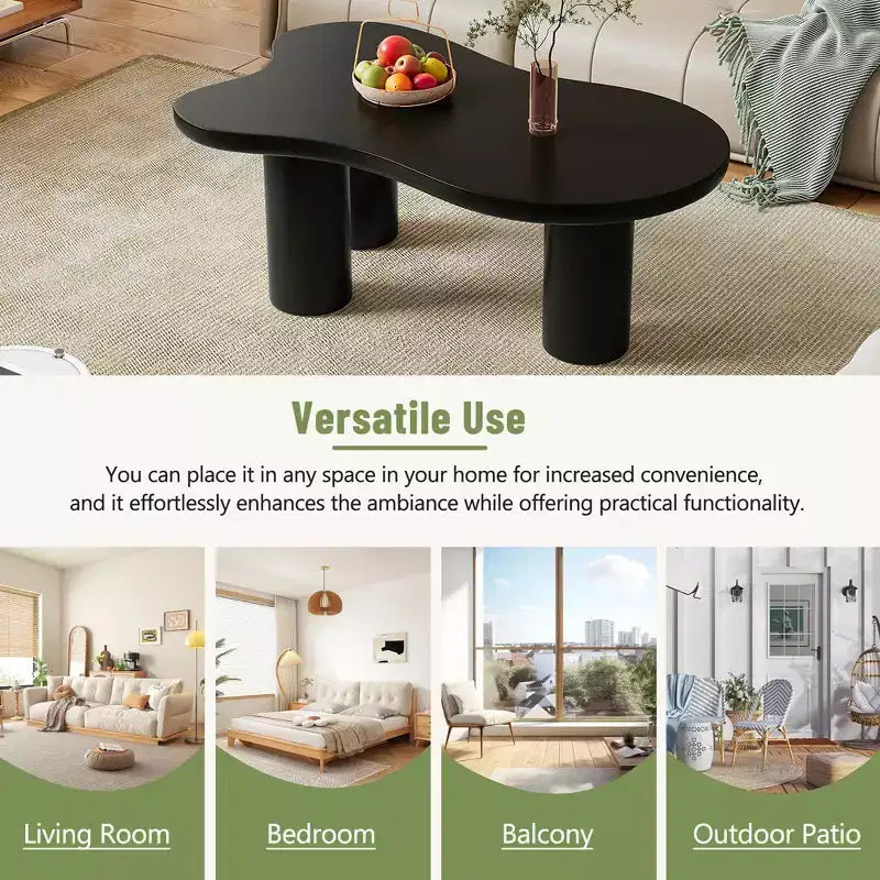 GDFStudio Jackson Cloud Coffee Table with Sturdy Legs