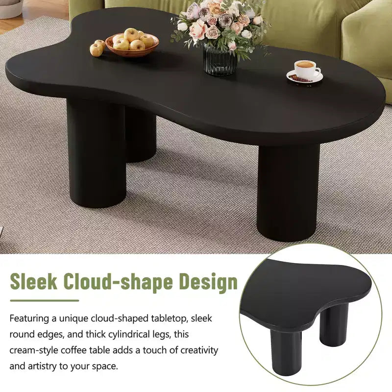 GDFStudio Jackson Cloud Coffee Table with Sturdy Legs