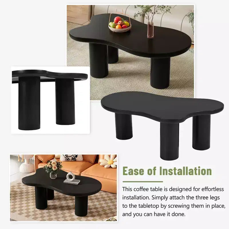 GDFStudio Jackson Cloud Coffee Table with Sturdy Legs