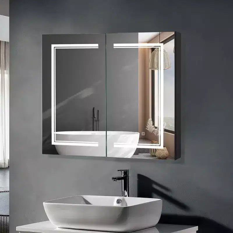 Karl Home Bathroom Wall Cabinet with Mirror