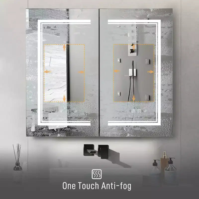 Karl Home Bathroom Wall Cabinet with Mirror