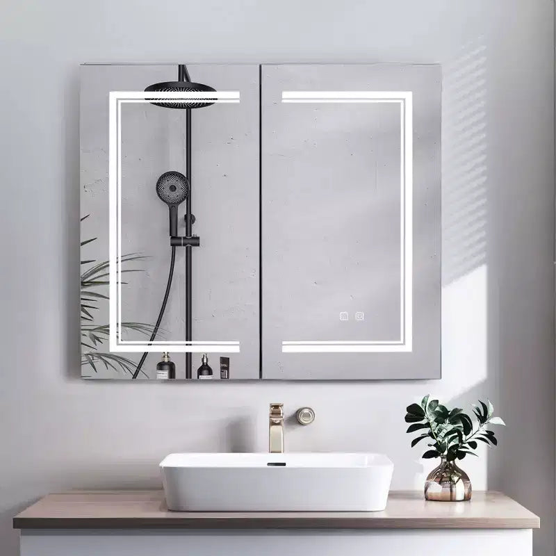 Karl Home Bathroom Wall Cabinet with Mirror
