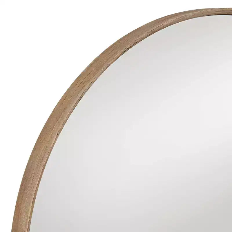 Uttermost Madden Matte Natural 33 Round Wall Mirrors Set of 2