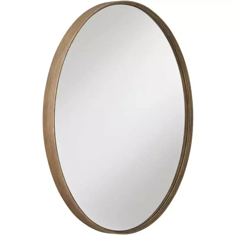 Uttermost Madden Matte Natural 33 Round Wall Mirrors Set of 2