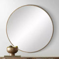 Uttermost Madden Matte Natural 33 Round Wall Mirrors Set of 2