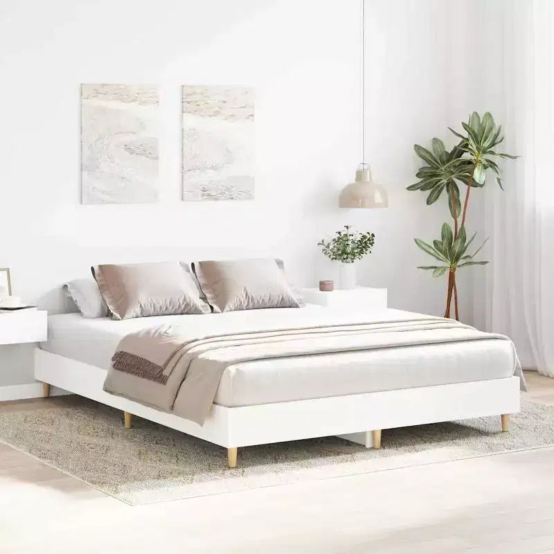 vidaXL Bed Frame 2 pcs 59.84 x 79.92 in Engineered Wood