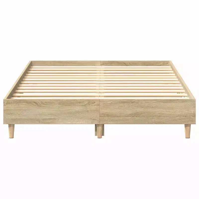 vidaXL Bed Frame 2 pcs 59.84 x 79.92 in Engineered Wood