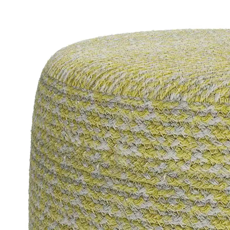 Brodie Round Braided Pouf - WyndenHall