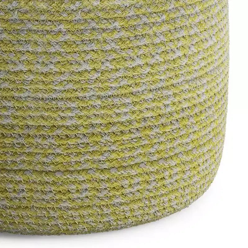Brodie Round Braided Pouf - WyndenHall