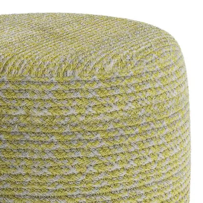 Brodie Round Braided Pouf - WyndenHall