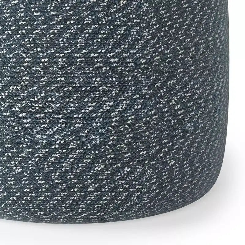 Brodie Round Braided Pouf - WyndenHall