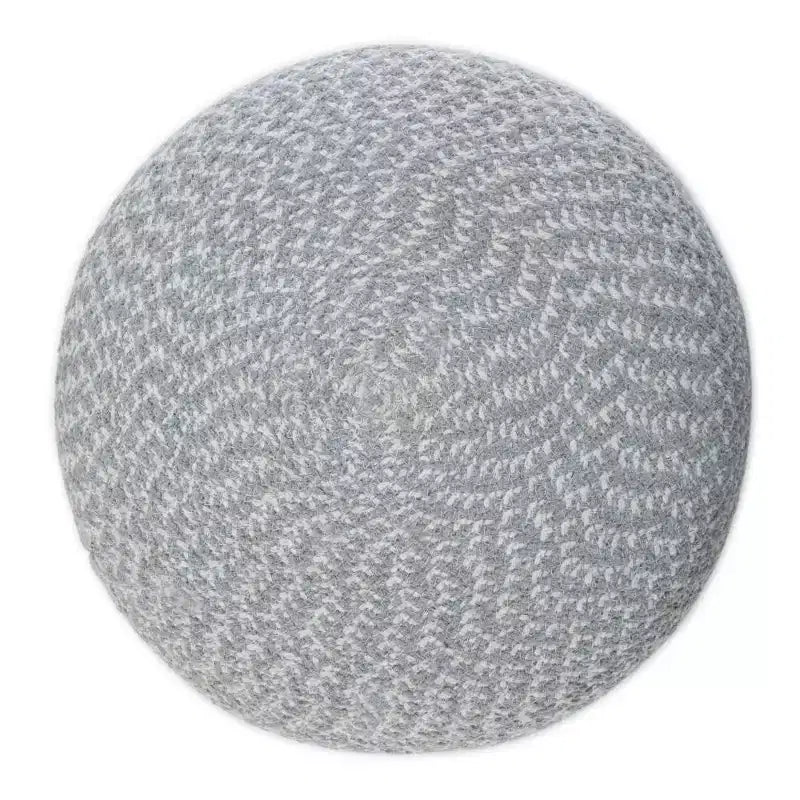 Brodie Round Braided Pouf - WyndenHall