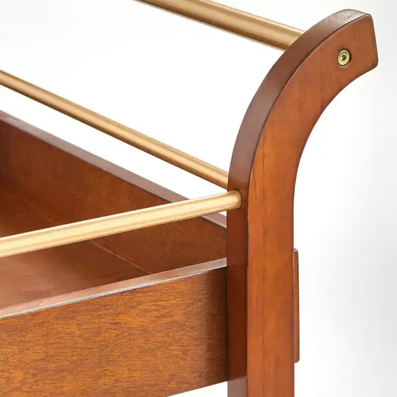 Buylateral Butler Bar Cart with Locking Casters