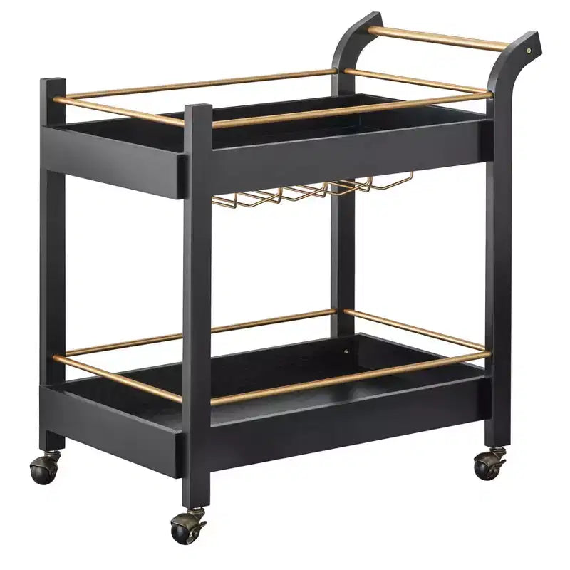 Buylateral Butler Bar Cart with Locking Casters