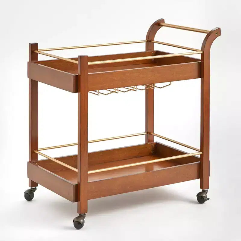 Buylateral Butler Bar Cart with Locking Casters