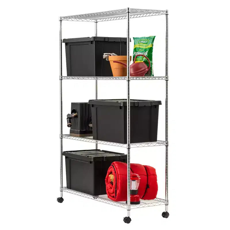 IRIS USA Garage Wire Shelving Unit, Storage Shelf